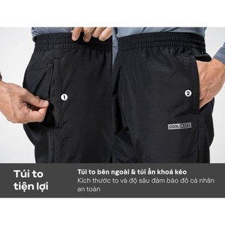 Quần dài Jogger thể thao nam Daily Wear trượt nước, chống UV, cản gió nhẹ thoáng mát Coolmate