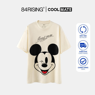 [Outlet Không đổi trả] Áo thun Tshirt oversize chuột Mickey Disney 84RISING