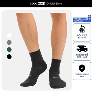 Tất cổ trung Cotton thoáng khí khử mùi mới Coolmate