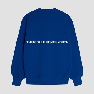 [Outlet Không đổi trả] Áo nỉ chân cua thu đông oversize basic 84RISING  Blue 84RISING