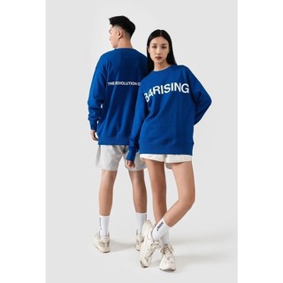 [Outlet Không đổi trả] Áo nỉ chân cua thu đông oversize basic 84RISING  Blue 84RISING
