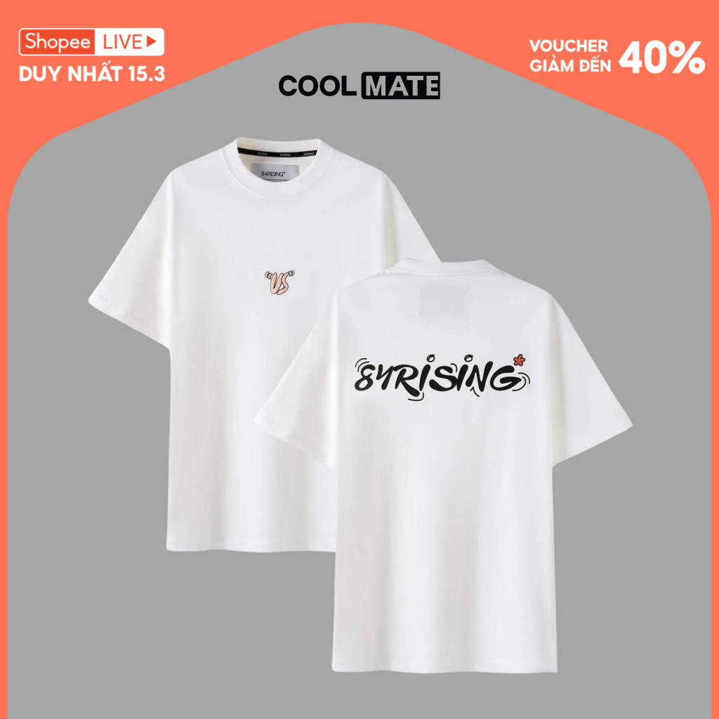 [OUTLET - KHÔNG ĐỔI TRẢ]Áo thun oversize 84Rising* logo 84RISING