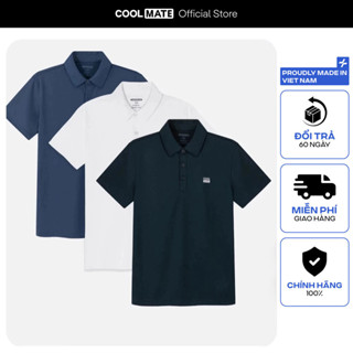 Combo 03 Áo Polo thể thao nam ProMax S1 Logo thoáng khí Coolmate