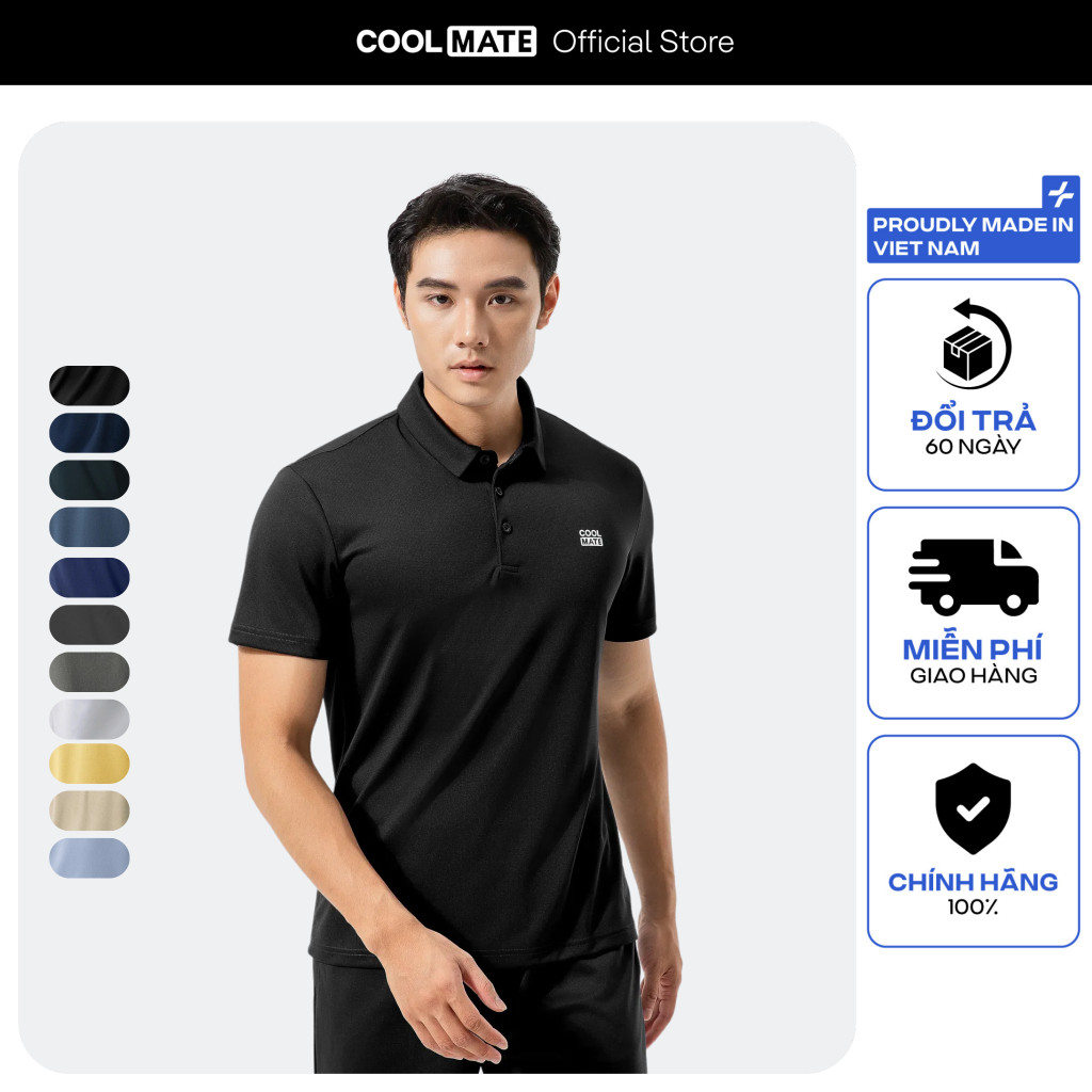 Áo Polo thể thao nam ProMax S1 Logo Coolmate