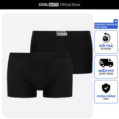 [TẶNG TẤT ĐƠN 329K]Combo 2 quần lót nam Trunk chất liệu Cotton và Bamboo kháng khuẩn Coolmate