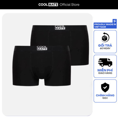 [TẶNG TẤT ĐƠN 329K]Combo 2 quần lót nam Trunk Bamboo kháng khuẩn Coolmate