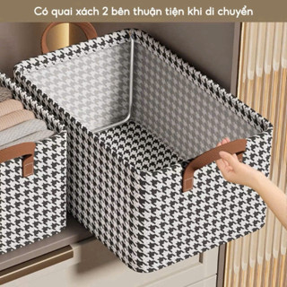  Hộp Đựng Quần Áo Khung Thép Gấp Gọn HGHOME Giỏ Đựng Quần Áo Đồ Lót Sắp Xếp Tủ Đồ Gọn Gàng 