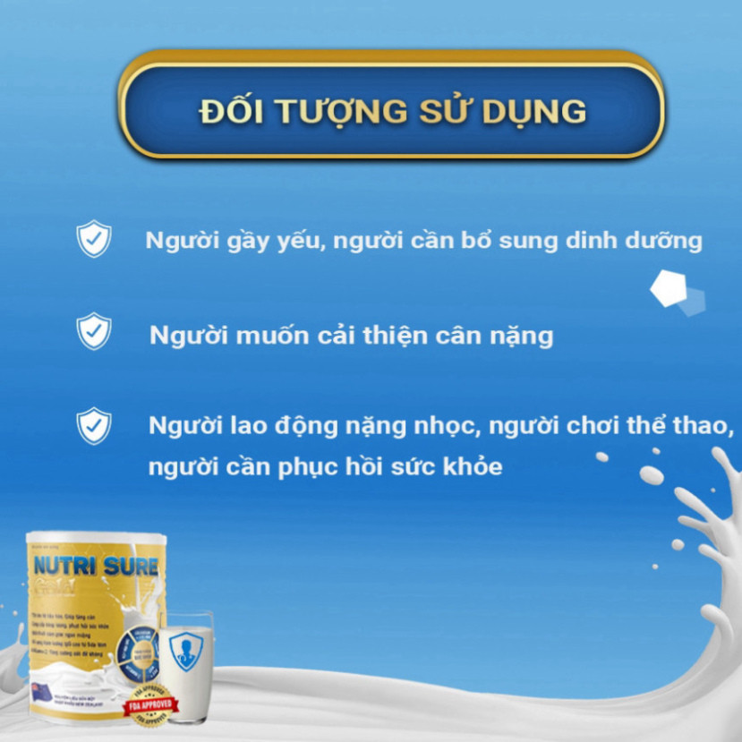 Sữa tăng cân Nutri Sure Gold, kích thích ăn ngon, tăng sức đề kháng và vitamin Nutrisure gold