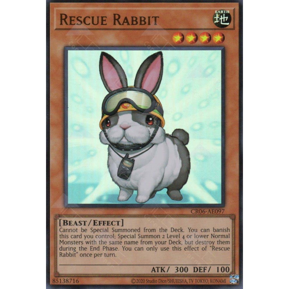 Thẻ bài Yugioh - CR06-AE097 - Rescue Rabbit