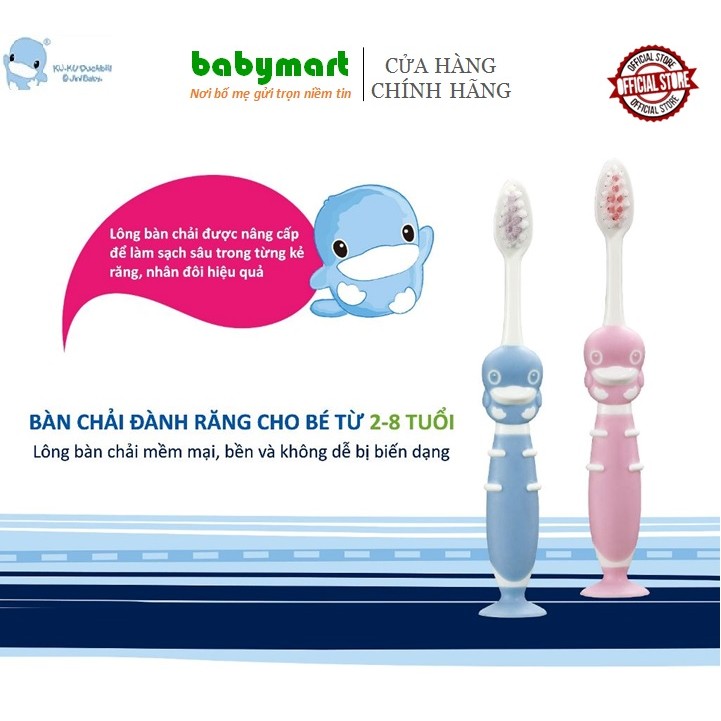 Bàn chải đánh răng cho bé từ 2-8 tuổi chính hãng Ku.ku Duckbill Ku1113