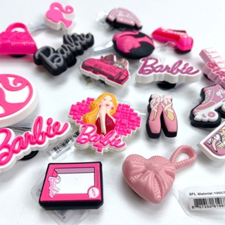  BARBIE JIBBITZ gắn dép Cross 3D dày dặn stickers charm gắn dép cross mẫu barbie cho bé gái siêu đẹp 