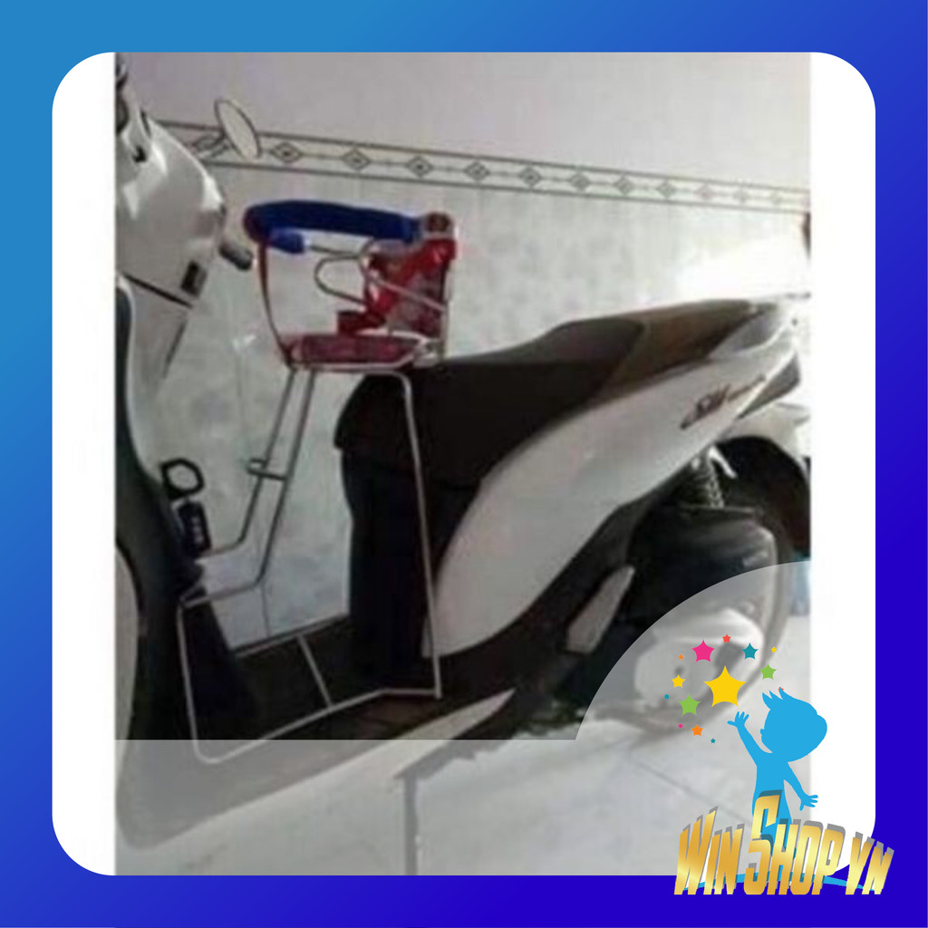 Ghế ngồi xe máy cho bé SH Mode - Janus - Latte có vòng  | WINSHOPVN