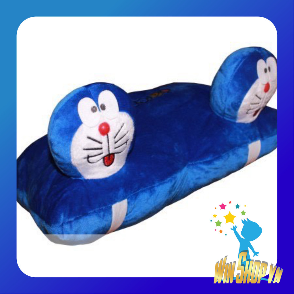 Gối xe máy 2 đầu DOREMON