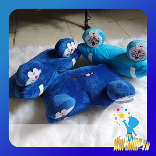 Gối xe máy 2 đầu DOREMON