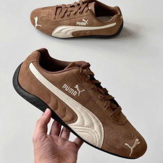 Giày sneaker Pam 𝑺𝒑𝒆𝒆𝒅𝒄𝒂𝒕 𝑩𝒓𝒐𝒘𝒏 🐻🐻 Giày Pum Speedcat Leather Rosé 2 Màu Siêu Hottrend