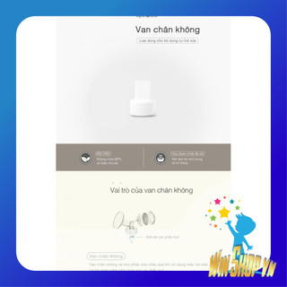 Van 1 chiều máy hút sữa Spectra