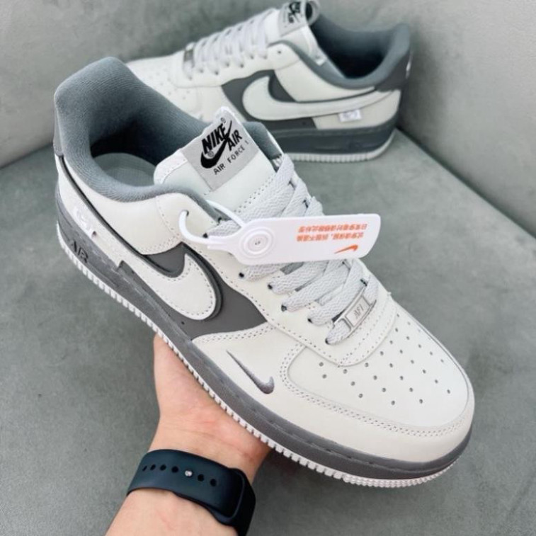 Giày Thể thao Nam Nữ, Giày Sneaker Trắng Xám Phong Cách Thời Trang Full Box, E - xám