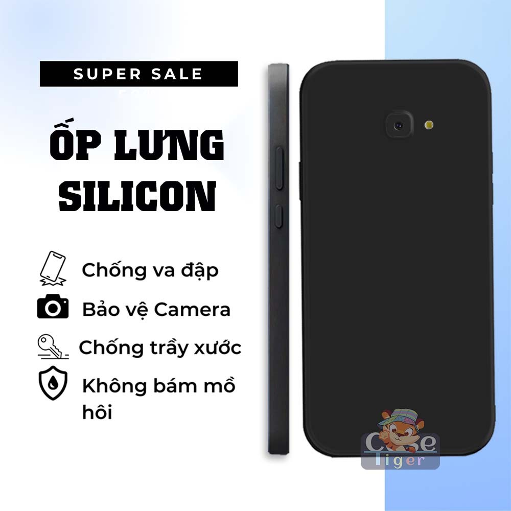 Ốp lưng Samsung J4 Plus / J4 2018 / J4+ / J4 Prime silicon dẻo đen, bảo vệ camera điện thoại