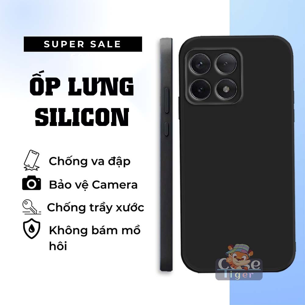 Ốp lưng Xiaomi 14 / 14T / 14T Pro silicon dẻo đen, bảo vệ camera điện thoại