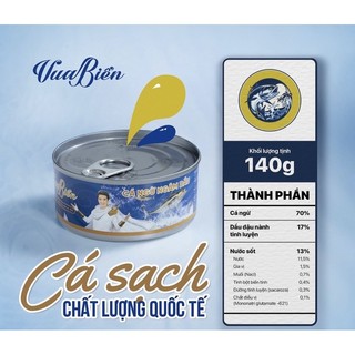 🐟🐟 CÁ NGỪ NGÂM DẦU VUA BIỂN ( 140g/hộp)✅