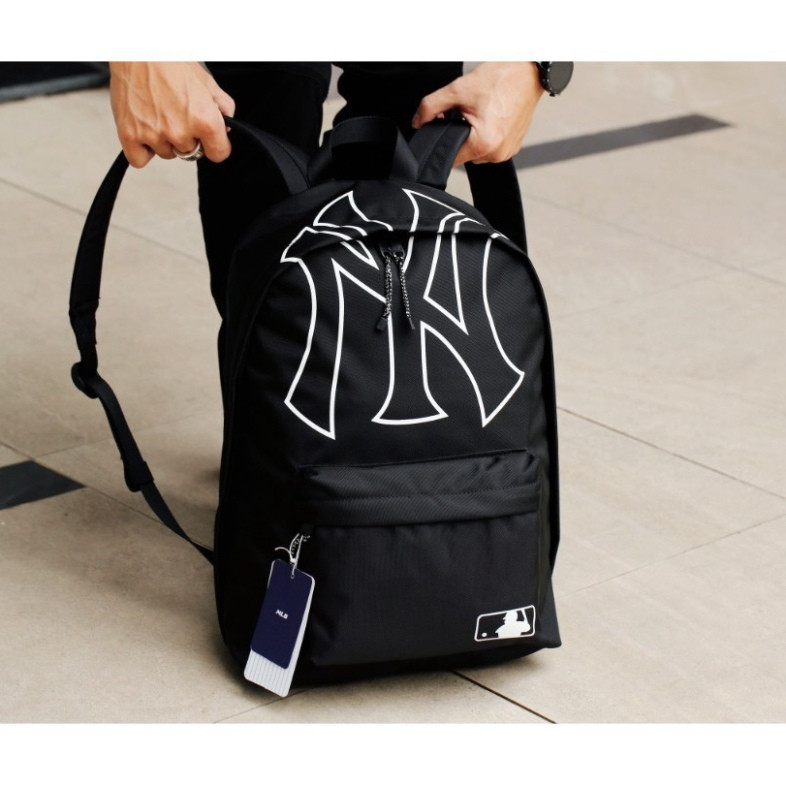 Balo M.L.B Đựng Laptop, Balo Du Lịch Chữ NY Cá Tính Cao Cấp Chống Nước