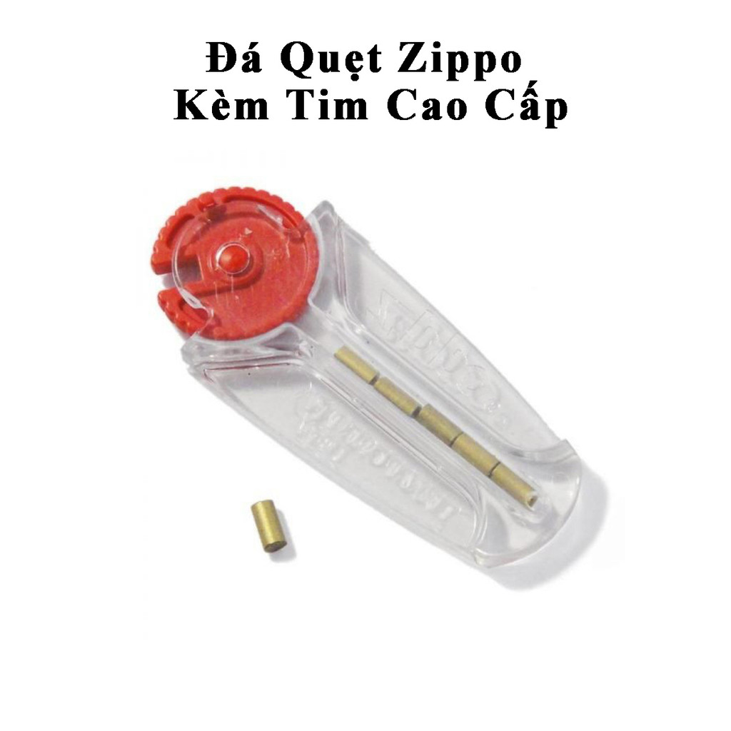 Đá Quẹt Zippo Kèm Tim Cao Cấp