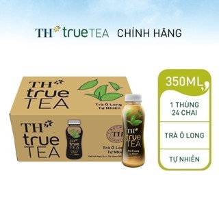 Thùng Trà Ô Long hương vị tự nhiên TH true TEA milk 350ml (24 Chai)