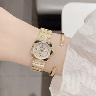  Đồng Hồ Nữ BS Mạ Gương Dáng truyền thống cuội nguồn cách tân Số Đá Đỏ cao cấp Lên Tay Sang Chảnh 