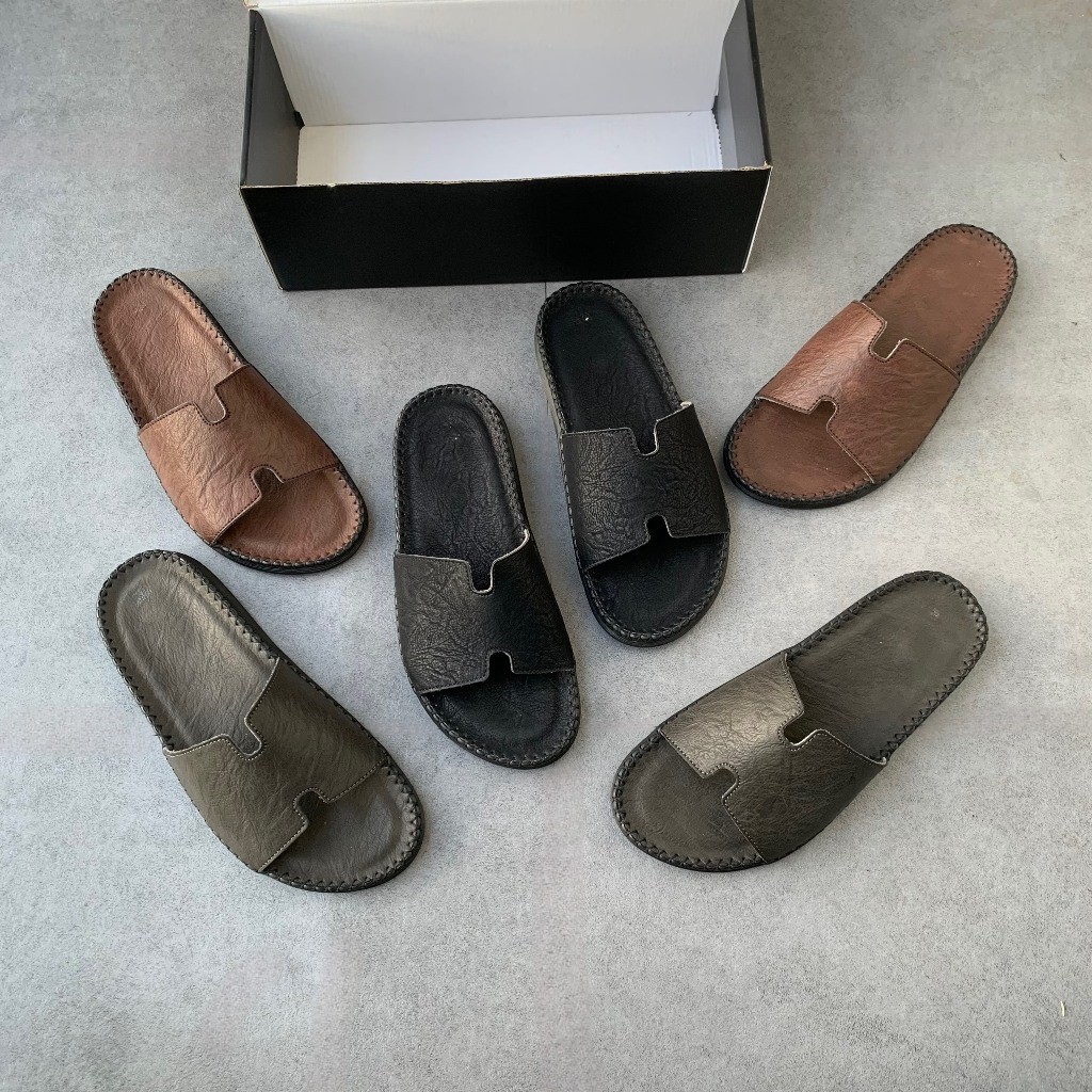 Dép Chống Nhăn Chữ H Cao Cấp, Khâu Chỉ Toàn Bộ, Đế Cao Su Mềm Nhẹ Êm.