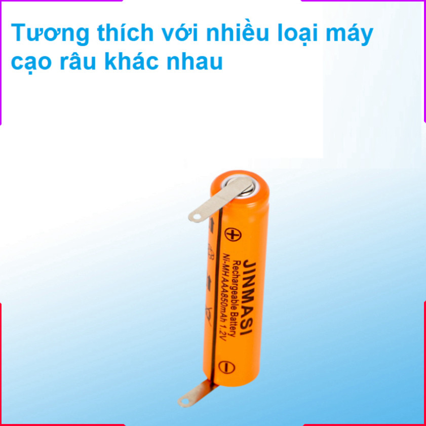 Pin Ni-MH 1.2V, 850mAh dùng cho các máy cạo râu Philips như: YQ300, YQ306, YQ308,... mã JM850 .