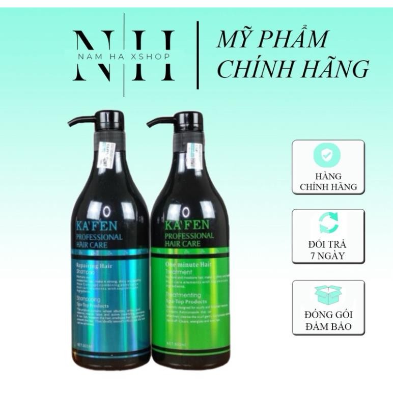Dầu gội Kafen chính hãng, dầu cặp Kafen 800ml phục hồi tóc hư tổn ngăn rụng tóc
