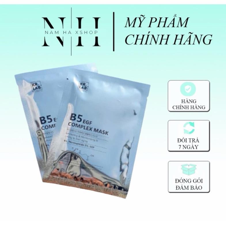 Mặt nạ phục hồi dưỡng trắng da, cấp ẩm cho da B5 EGF Complex Mask KR.LAB (Kr Lab)