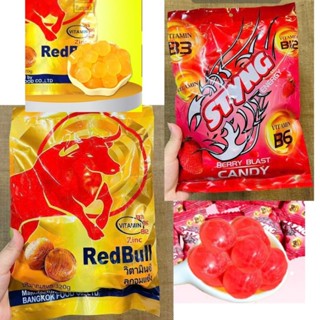 [ kẹo ngậm thái lan chính hãng] Kẹo Bò Húc Redbull - Kẹo Ngậm Bò Húc Tăng Lực Redbull, sting. ăn vặt