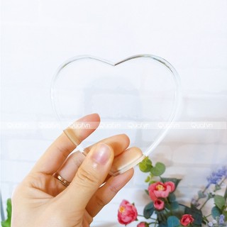 Phôi Pha Lê Trái Tim - Dùng In UV, Khắc Laser