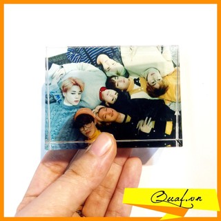 (6x8cm) Pha lê in hình chữ nhật mini