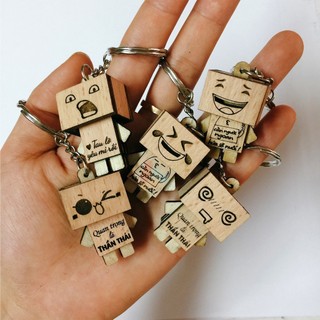 Móc khoá Danbo mộc (Combo x50 chiếc)