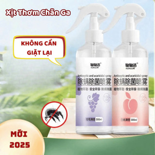 Xịt Thơm Chăn Ga Gối Đệm Khử Mùi Vi Khuẩn Nước Giặt Khô Nệm Giường Bọ Ve Mạt Bụi 300ml Ogi Home - XT06