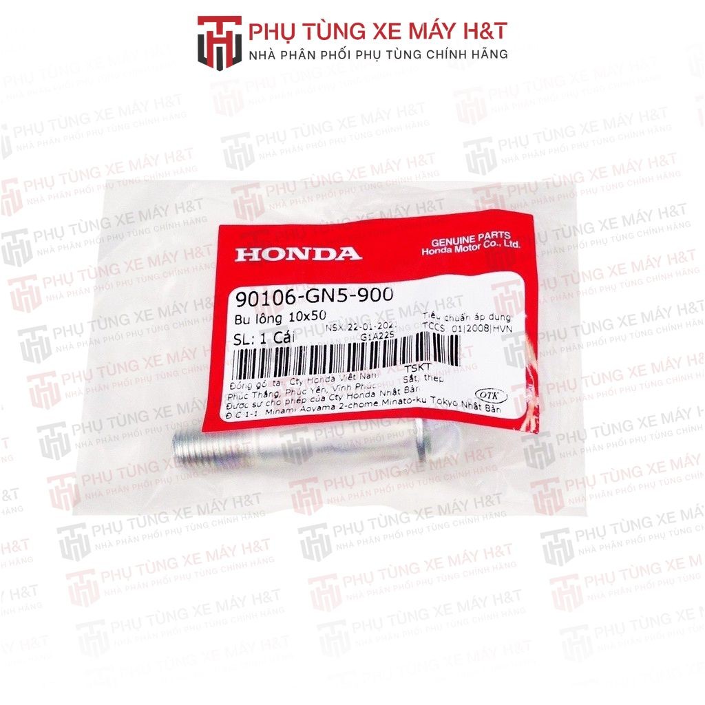 Bu lông HONDA 10x50 dùng chung nhiều xe _(90106GN5900)_1049