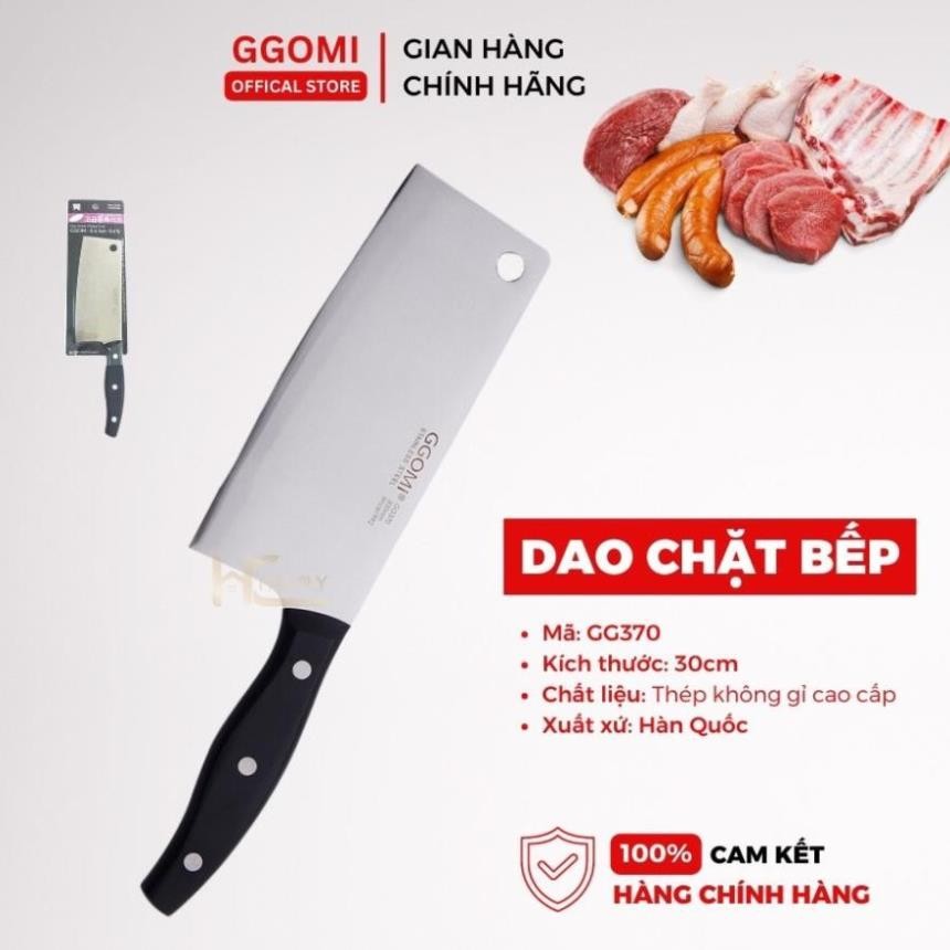 Dao thái bản vuông dao chặt trung GGOMI GG370 Hàn Quốc cao cấp