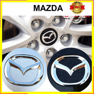 1 chiếc Logo chụp mâm bánh xe Mazda MAD57 Đường kính ngoài 57mm, Nhựa ABS .