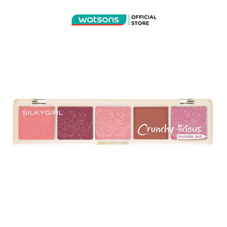  Bảng Phấn Mắt 5 Màu Silkygirl Crunchy-Licious Shadow Bar 10g 