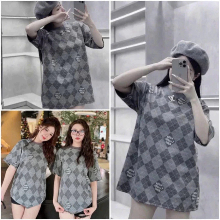 Sét áo váy Hello Kitty nữ màu hồng form rộng thêu phong cách dễ thương Hàn Quốc, set đồ nữ hottrend | BigBuy360 - bigbuy360.vn