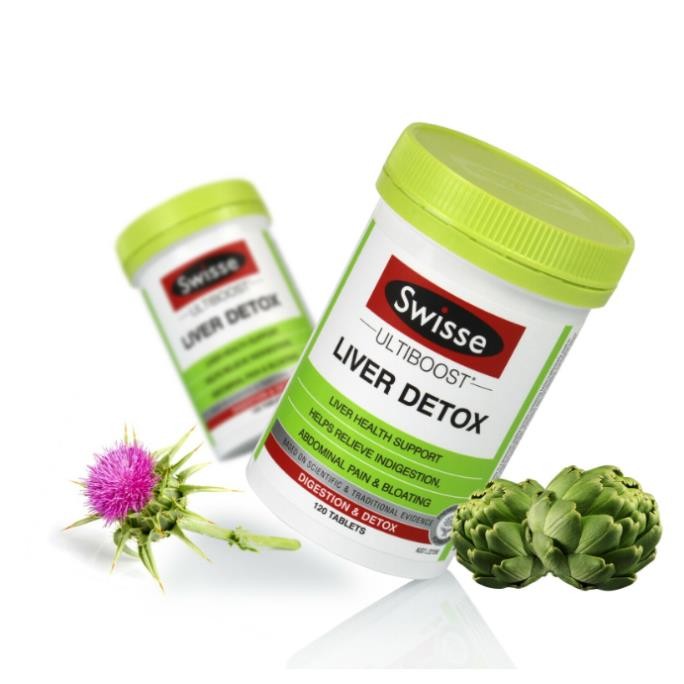 Viên Uống Hỗ Trợ Thải Độc Gan Swisse Liver Detox Healthy Care Extaste 120/200 Viên