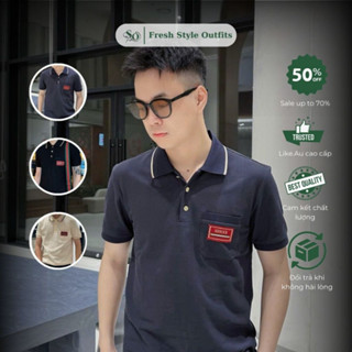 [Xả Kho-Like cao cấp] Áo Polo Nam GC, Vải Cotton Nam Mùa Hè, Áo Polo GC Có Túi Ngực, Boy Phố Style