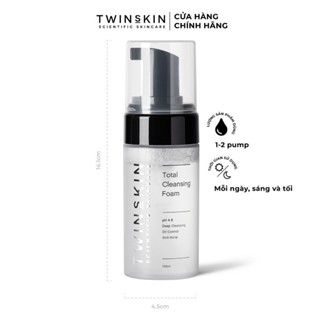  Sữa Rửa Mặt Tạo Bọt Kiểm Soát Dầu - Total Cleansing Foam Twins Skin 100ml 