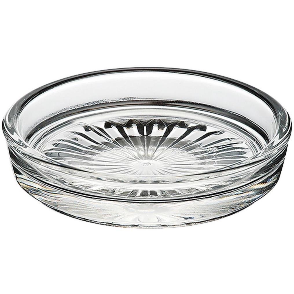 Combo 6 Đĩa lót ly cốc bằng thủy tinh Lotus Glass - 8.6cm
