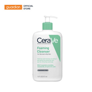 Sữa Rửa Mặt Tạo Bọt Cerave Foaming Cleanser Sạch Sâu Cho Da Thường Đến Da Dầu 473Ml