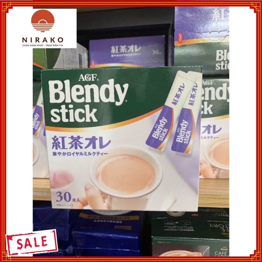 [ giá tốt ] Bột trà sữa hồng trà Blendy (10 stick x 11g) - Chính hãng