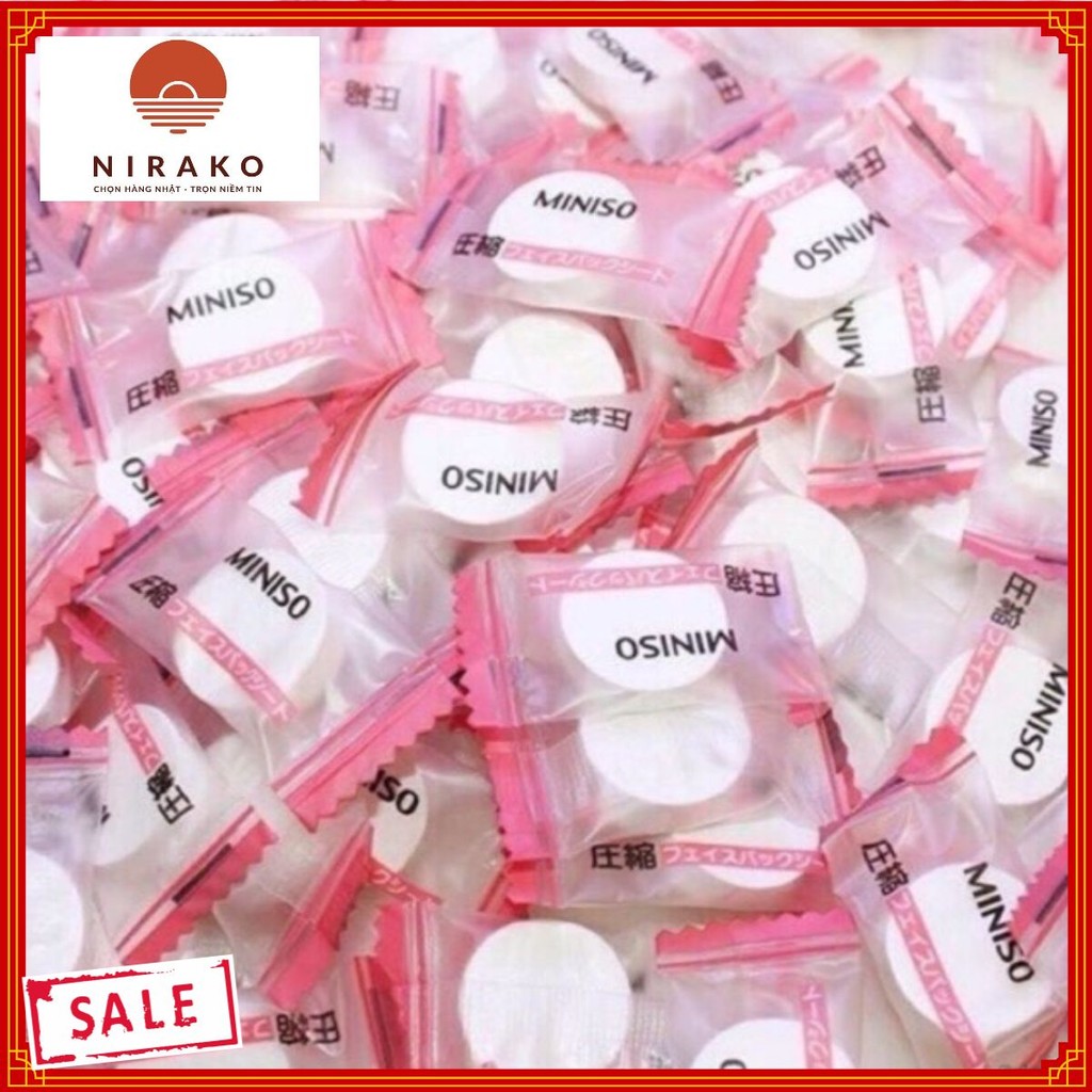 MINISO / Mặt nạ nén Miniso Nhật Bản (viên lẻ)