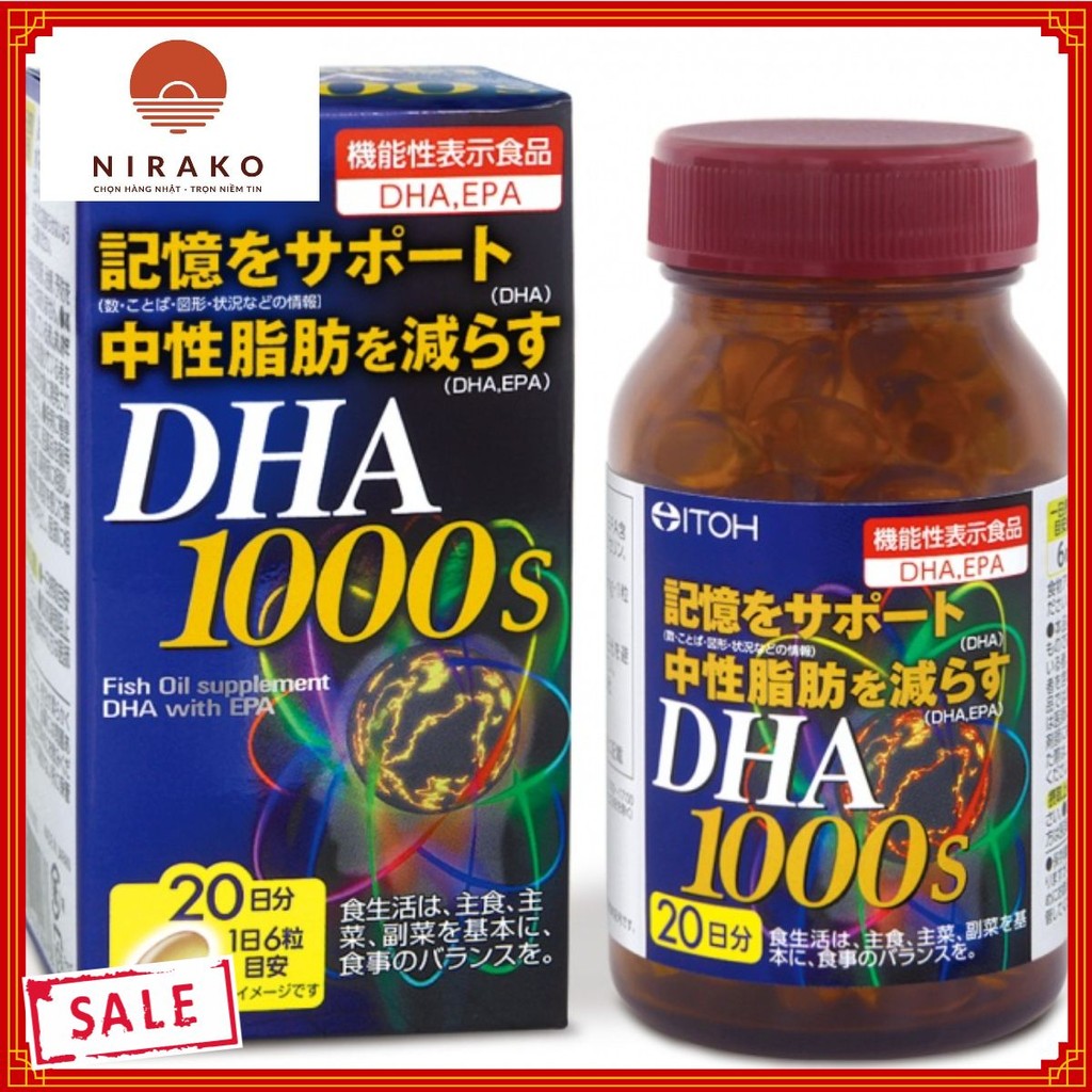 Viên Uống Bổ Sung Naris Itoh Dha 1000mg